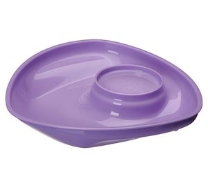 Plato con base succión morado Vital Baby
