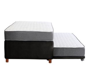 Cama nido 1.5 plazas Zen Best cuero negro Latam Home