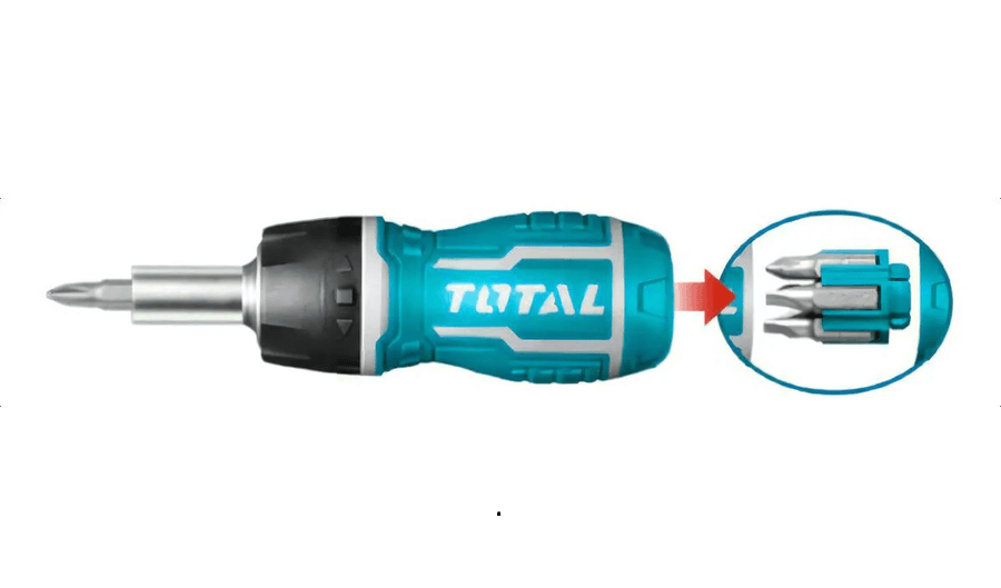 Destornillador Ratchet 8 En 1 Total Tacsds1726