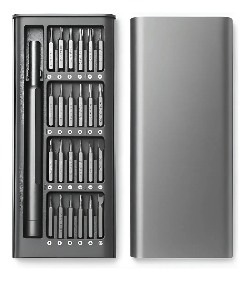 Juego Desatornillador Precision 24 En 1 Kit Reparacion Celulares Relojes Puntas Imantadas Kit Herramientas 24 en 1