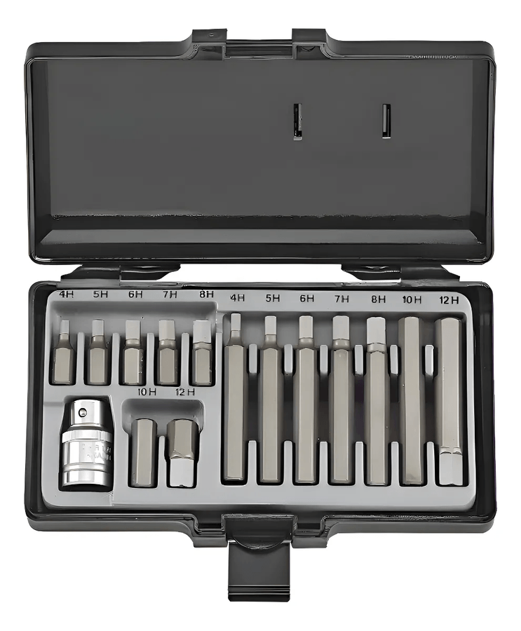 Juego Puntas Allen [] 1/2 15 Pzas. 4 A 12 Mm. Force 4155