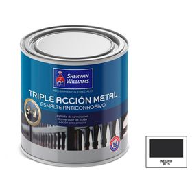 Esmalte anticorrosivo 1/4 galón Triple accion satín Sherwin Williams