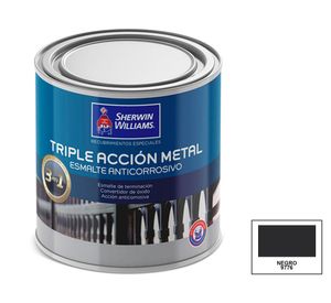 Esmalte anticorrosivo 1/4 galón Triple accion satín Sherwin Williams