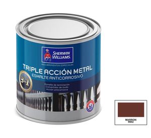 Esmalte anticorrosivo 1/4 galón Triple accion satín Sherwin Williams