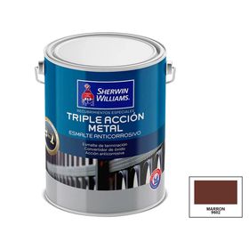 Esmalte anticorrosivo 1 galón Triple acción satín Sherwin Williams