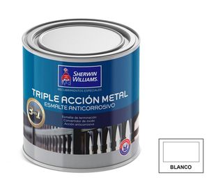 Esmalte anticorrosivo 1/4 galón Triple accion satín Sherwin Williams