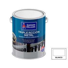 Esmalte anticorrosivo 1 galón Triple acción satín Sherwin Williams