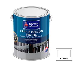 Esmalte anticorrosivo 1 galón Triple acción satín Sherwin Williams