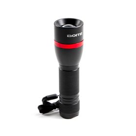 Linterna aluminio 300 lumens Toro negro Doite