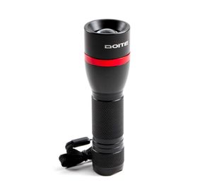 Linterna aluminio 300 lumens Toro negro Doite