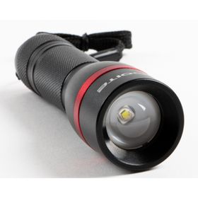 Linterna aluminio 300 lumens Toro negro Doite