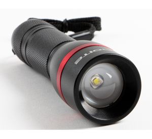 Linterna aluminio 300 lumens Toro negro Doite