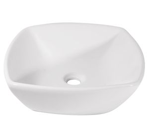 Lavamanos sobreponer 42x42 cm blanco Vessanti