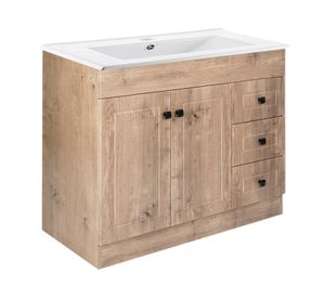 Mueble vanitorio 100 cm B100ph-w+p café