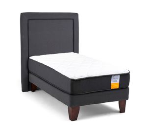 Cama europea funcional 1 plaza x 190 cm + respaldo
