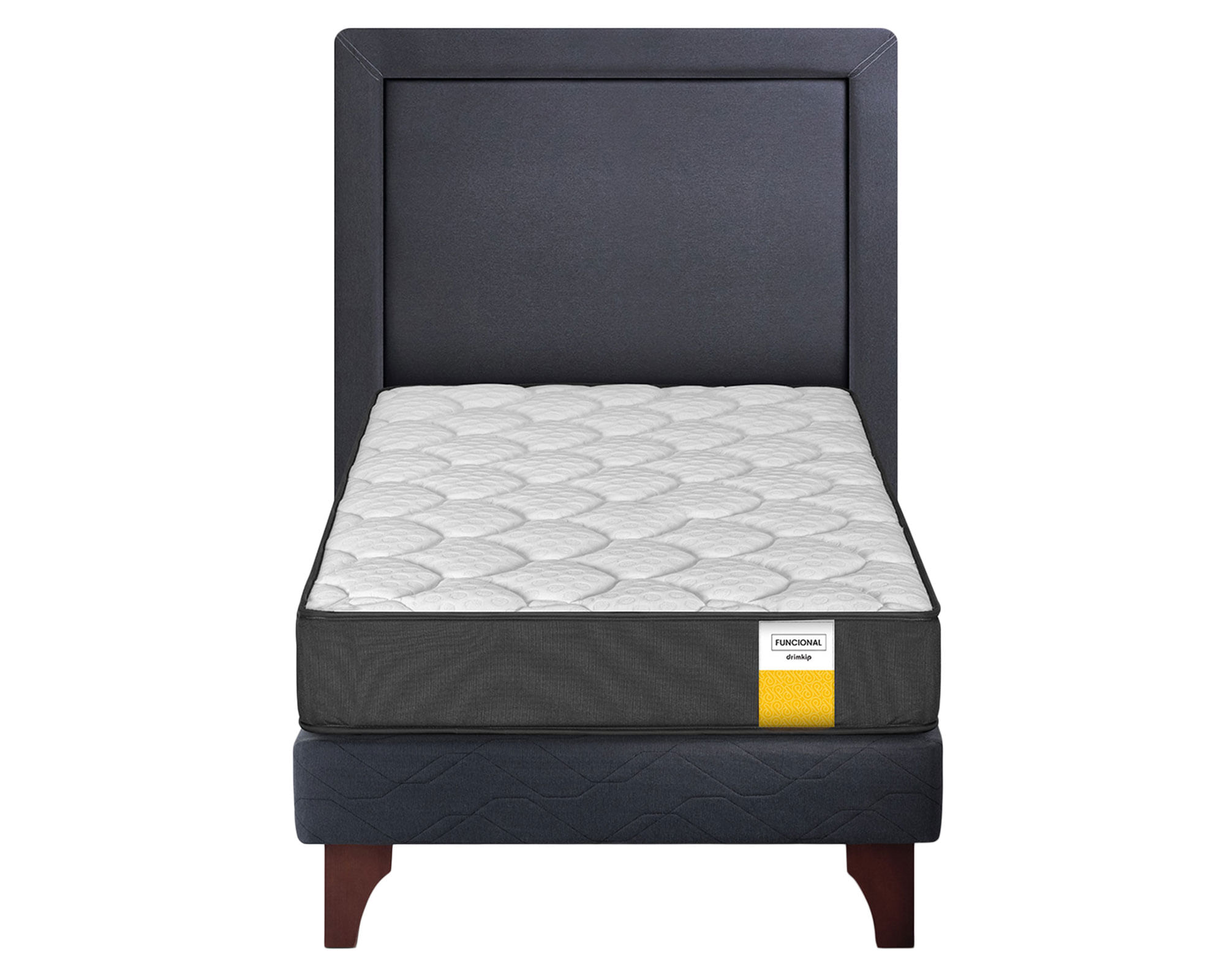 Drimkip Cama europea Funcional 1 plaza + respaldo