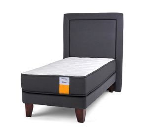 Cama europea funcional 1 plaza x 190 cm + respaldo