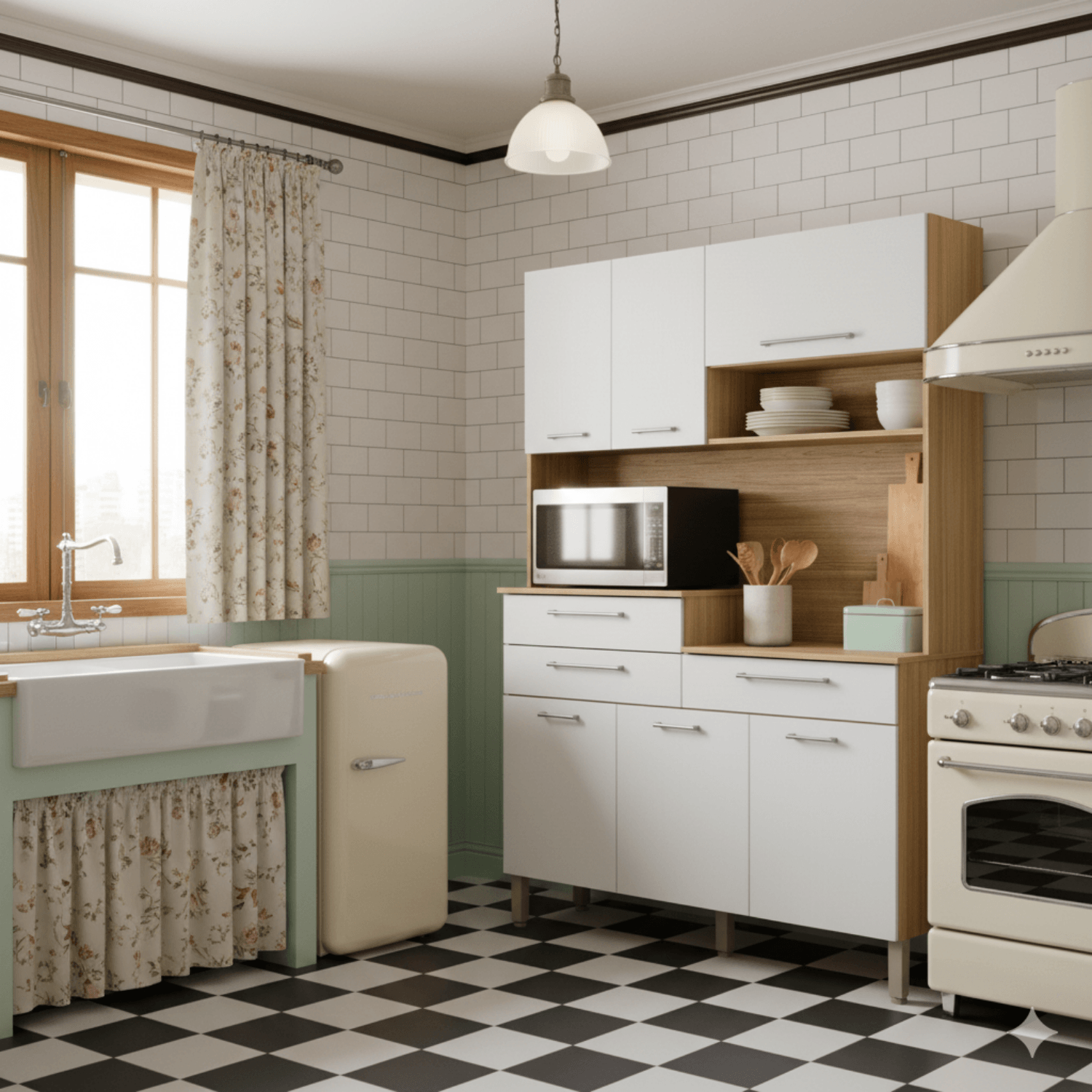 Movelaria Mueble de Cocina Kit Orion 8 puertas Off White K08