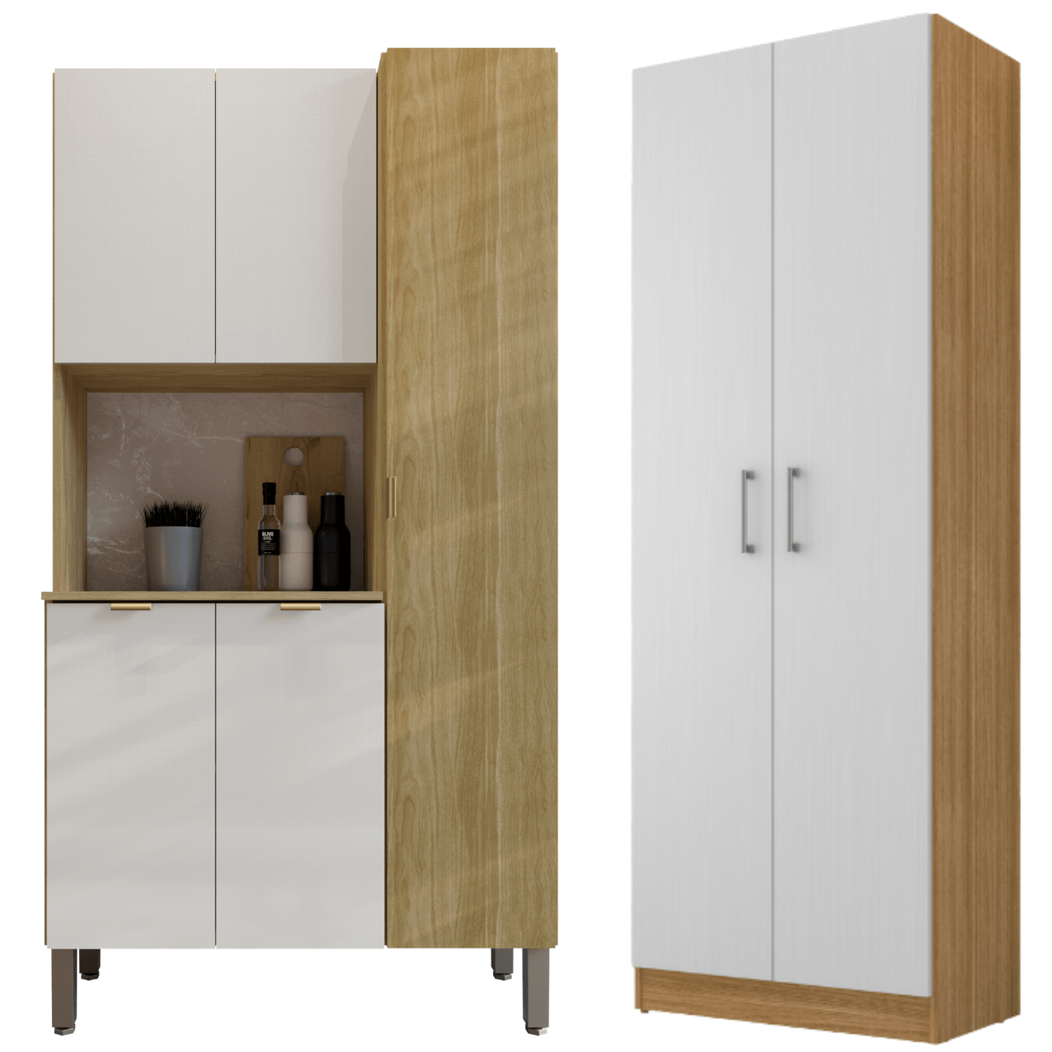 Movelaria Combo Mueble de Cocina Melissa y Alacena K0520