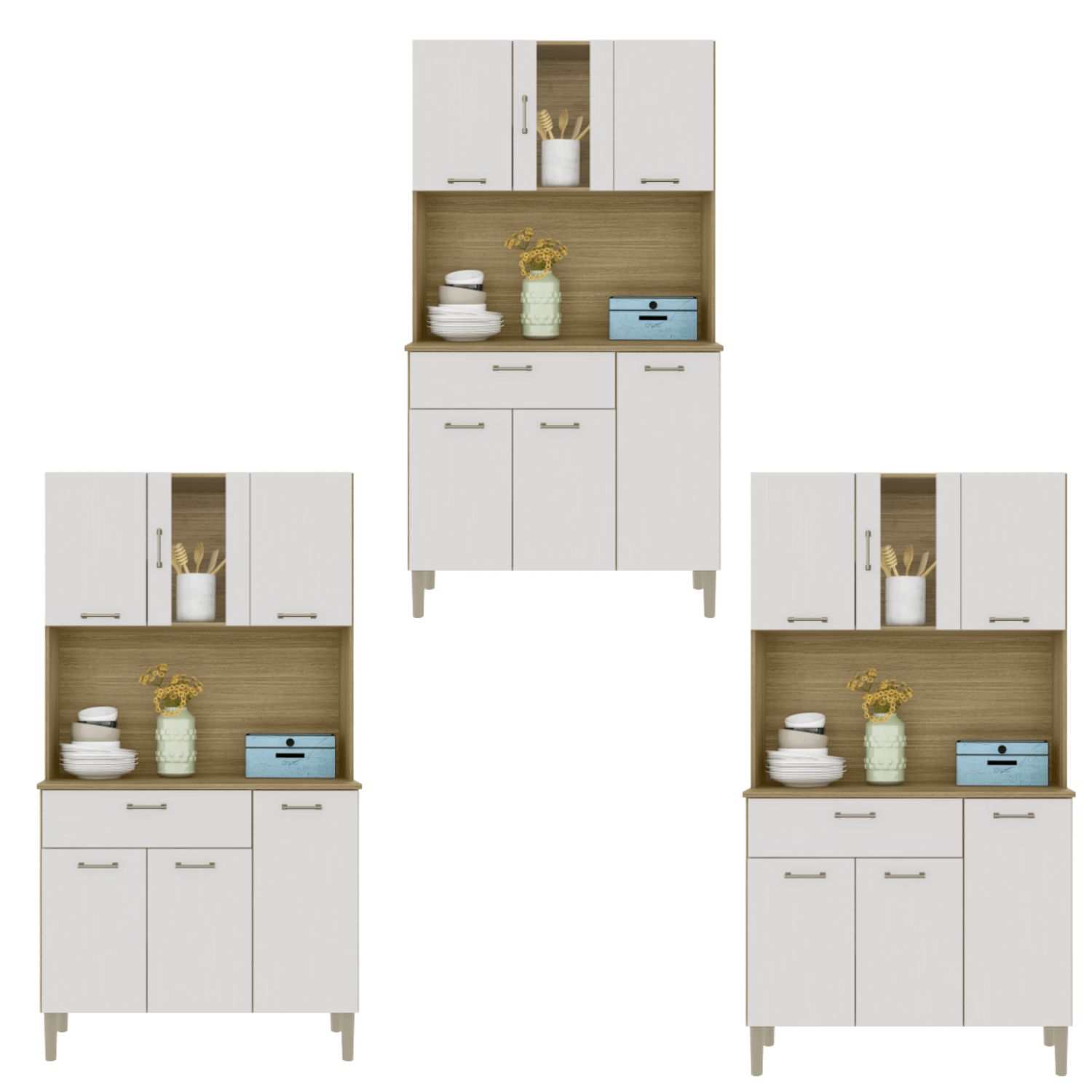Movelaria Combo 3 Muebles de Cocina Kyra K06X3