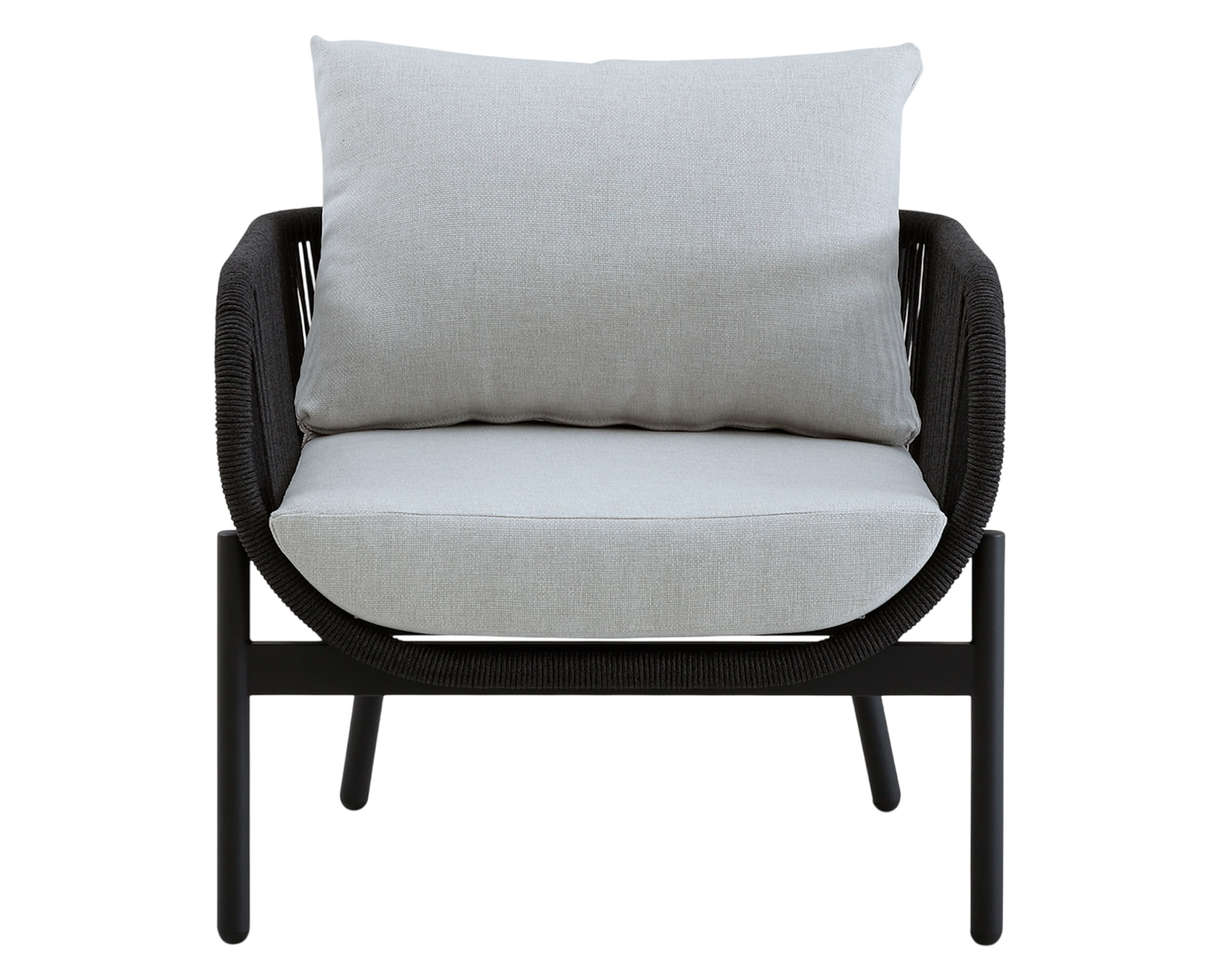 Form Design Sofá 1 cuerpo Porto Belo tela negro