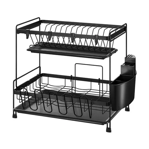 Escurridor loza 2 niveles cocina color negro 802-2
