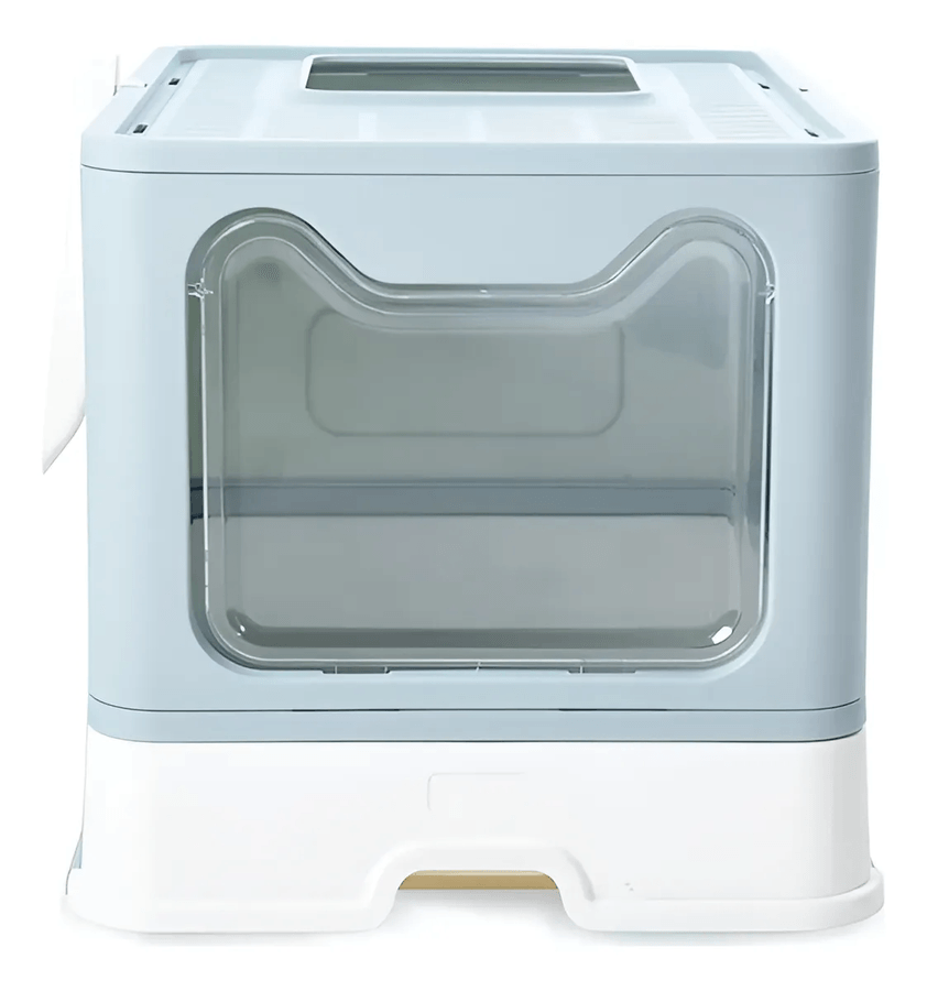 Arenero Para Gatos Cerrado Mascotas Bandeja Sanitaria Xl Blanco