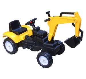 Excavadora pedales amarilla