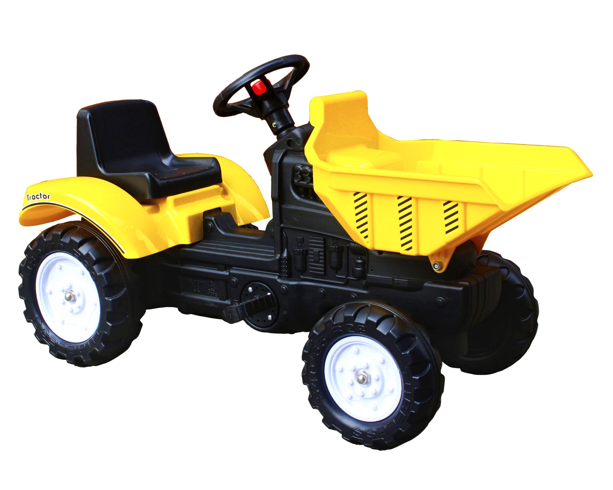 Kidscool Tractor pala y pedales amarillo