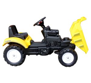 Tractor pala y pedales amarillo