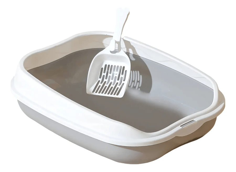 Arenero Para Gatos Bandeja Sanitaria De Mascotas Gatos Xxl Blanco