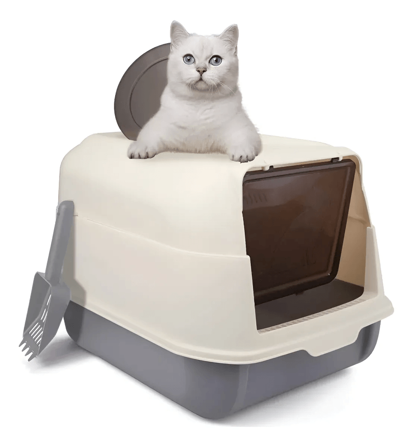 Arenero Cerrado Para Gatos 2 En 1 Grande Segun Disponibilidad