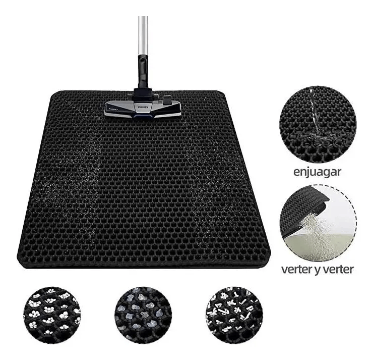 Alfombra Eva Arena Para Gatos Salida Arenero Lavable Mascota