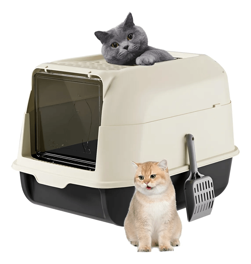 Arenero Para Gatos Mascotas Baño O Sanitario Con Pala Negro