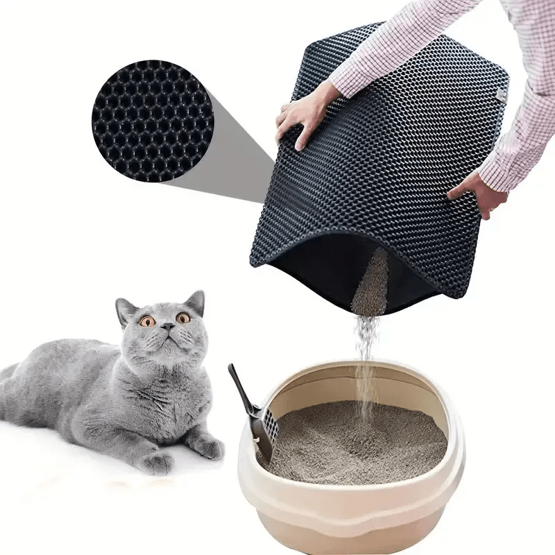 Alfombra Doble Para Arenero Gatos Talla S 45*30cm