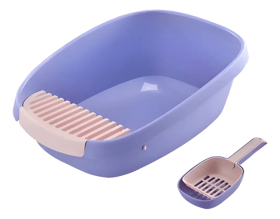 Bandeja Sanitaria De Mascotas Baño De Gatos Arenero Gato Xxl Blanco