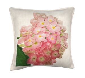 Cojín decorativo Hortensia linet crudo 45x45 cm