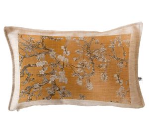 Cojín 50x30 cm Tapiz mostaza 2 crudo