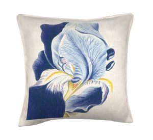 Cojín decorativo Iris linet crudo 45x45 cm