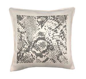 Cojín 45x45 cm Cobra gris crudo