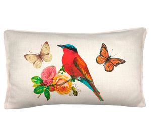 Cojín 50x30 cm Vintage rojo crudo