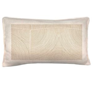 Cojín 50x30 cm Taupe 2 crudo