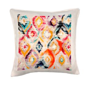 Cojín decorativo Tapiz color 4 linet crudo 45x45 cm