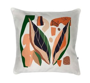 Cojín decorativo Segmentos velvet multicolor 60x60 cm