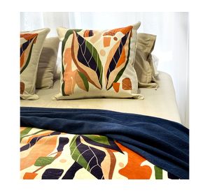 Cojín decorativo Segmentos velvet multicolor 60x60 cm