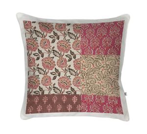 Cojín decorativo Boheme Berta 1 velvet multicolor 60x60 cm