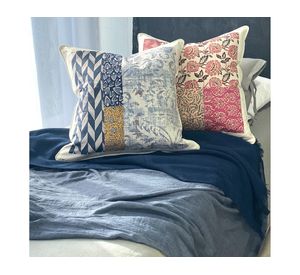 Cojín decorativo Boheme Berta 1 velvet multicolor 60x60 cm