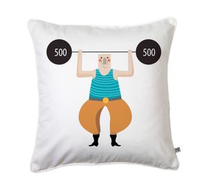 Cojín 45x45 cm Circo blanco