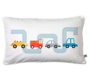 Cojín 50x30 cm Autopista blanco