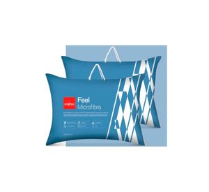 Set 2 almohadas microfibra 50x70 cm Feel blanco